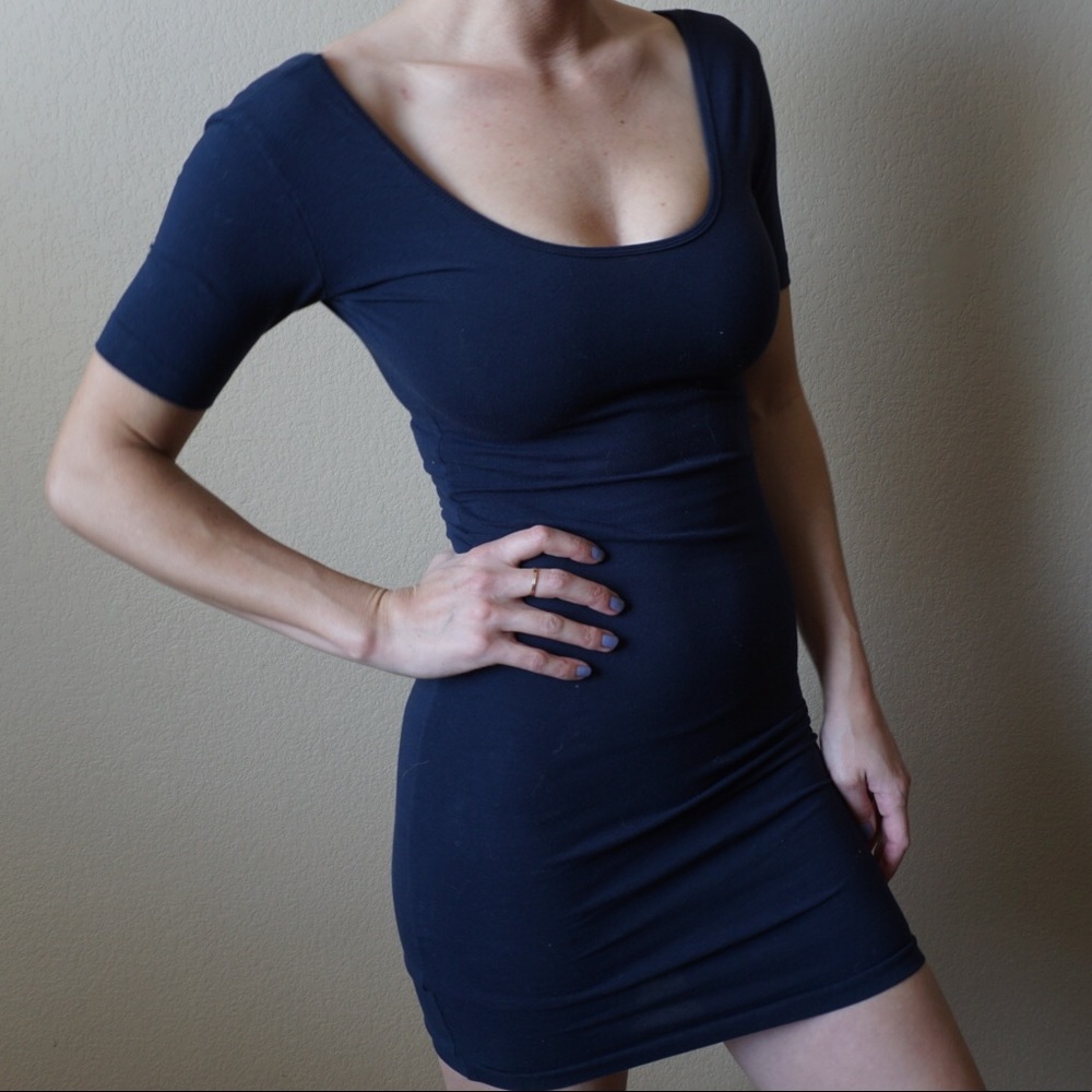 American Apparel Deep Blue Bodycon mini dress